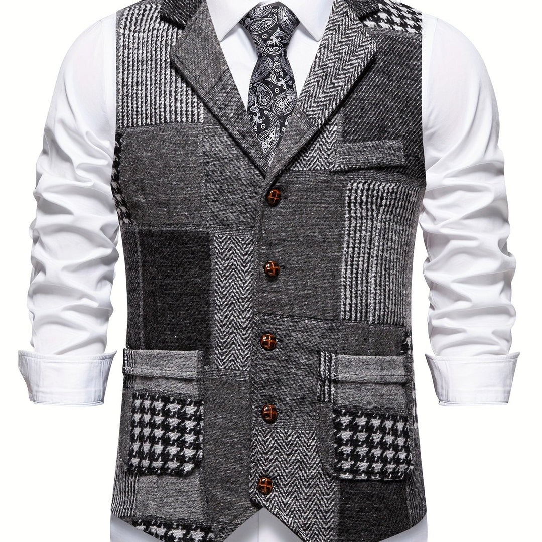 Patchwork skräddad väst