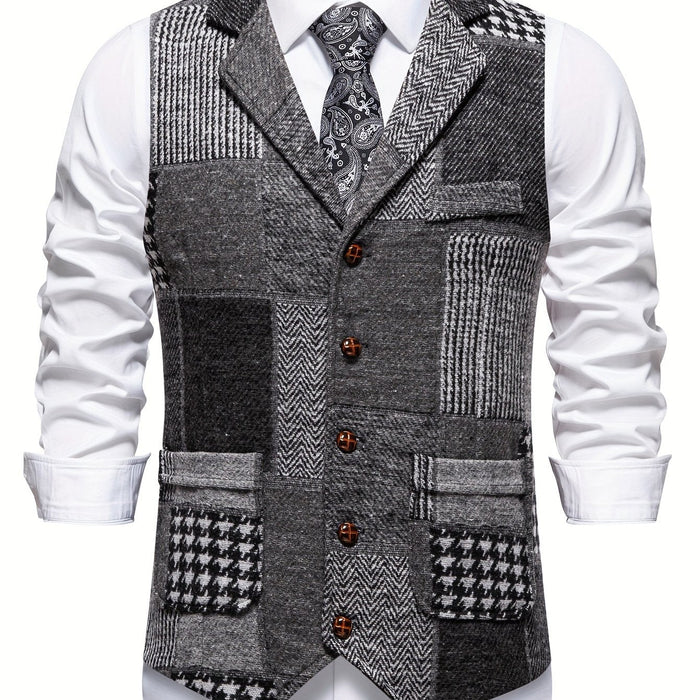 Patchwork skräddad väst