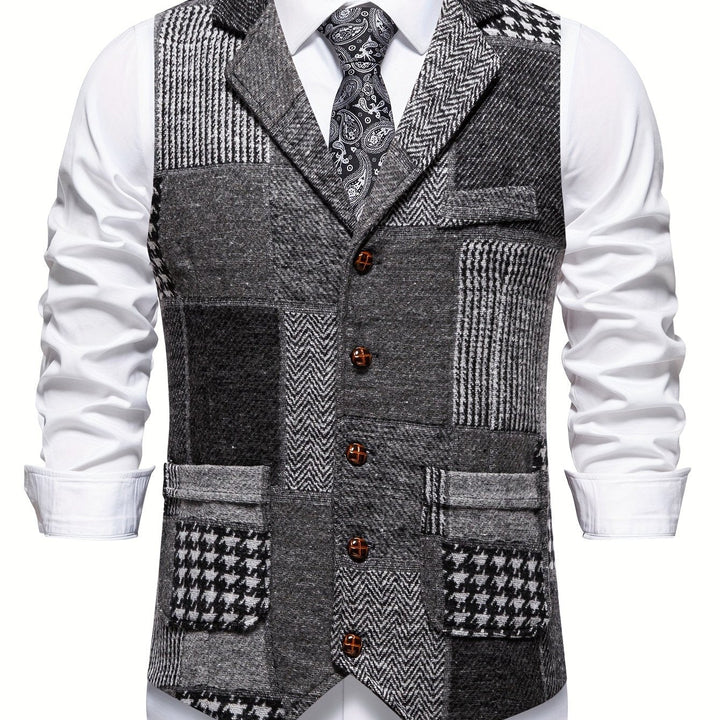 Patchwork skräddad väst