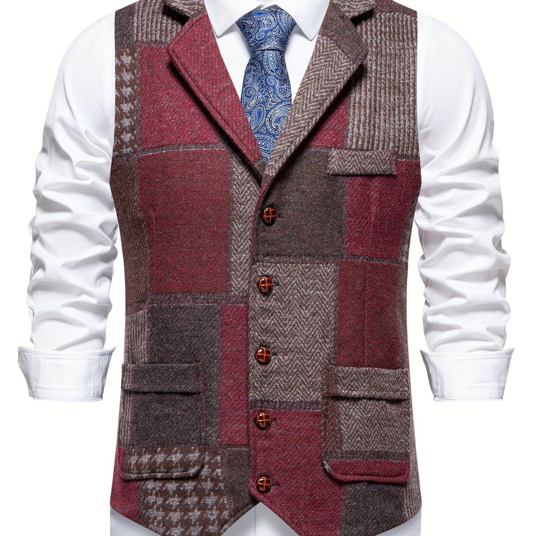 Patchwork skräddad väst