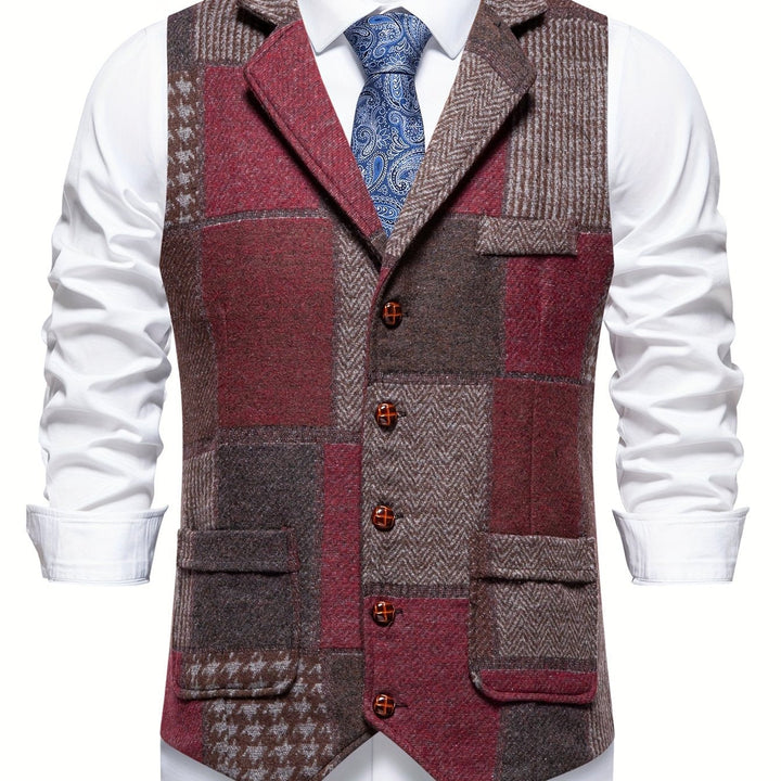 Patchwork skräddad väst