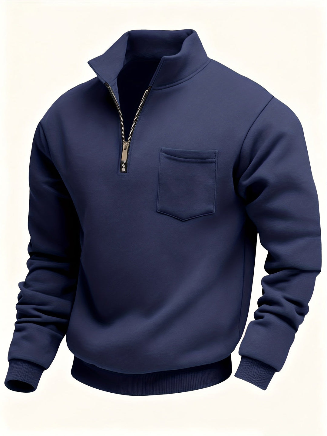 Förfinad med halv dragkedja pullover