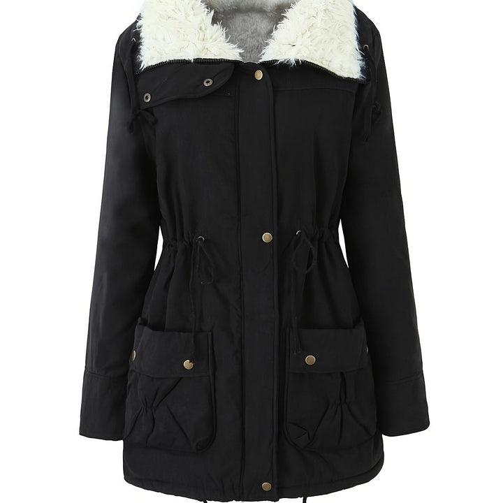 Mysig med huva vinter parkas