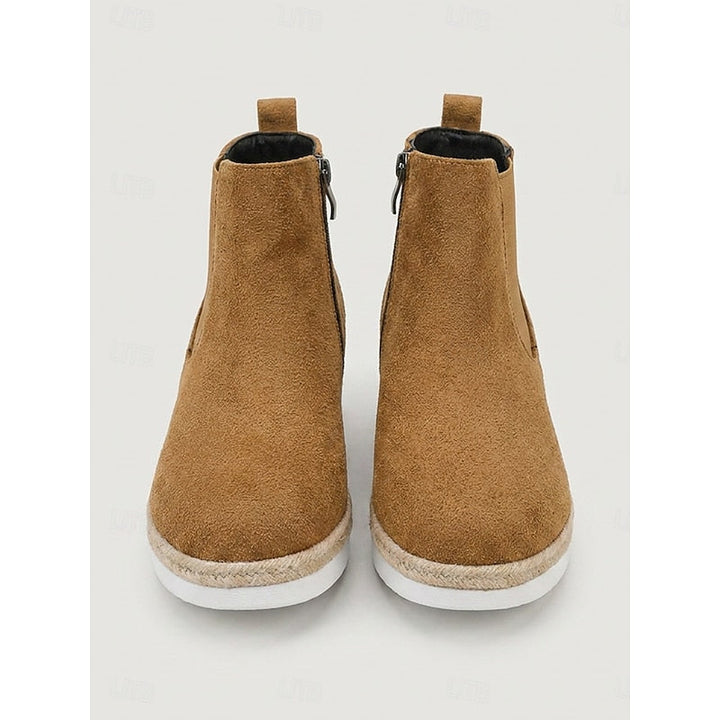 Mysig kilklack ankelboots