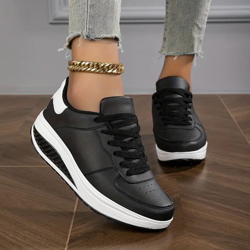 Vadderad plattform sneakers