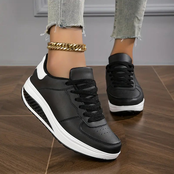 Vadderad plattform sneakers