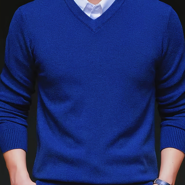 Klassisk V-ringad pullover