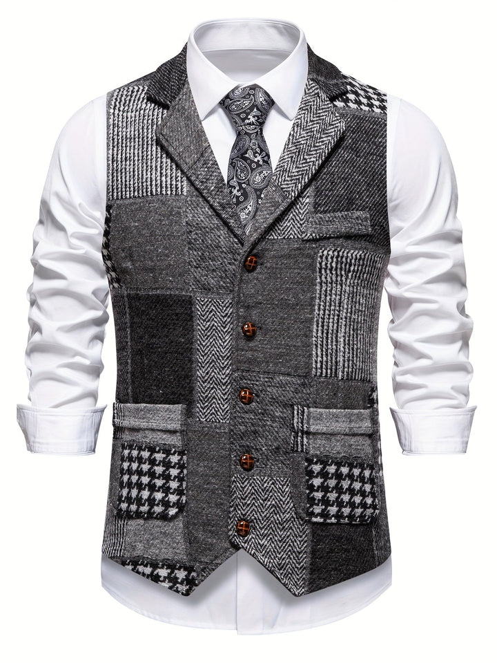 Patchwork skräddad väst