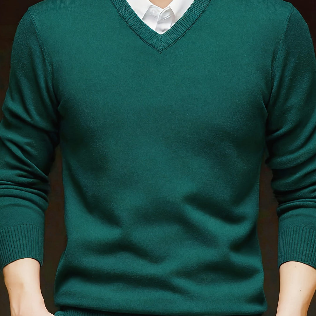Klassisk V-ringad pullover