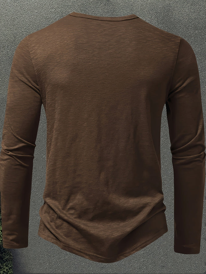 Klassisk knapp-placket henley
