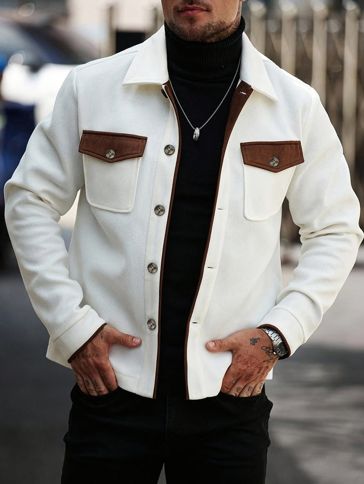 Klassisk kontrast overshirt