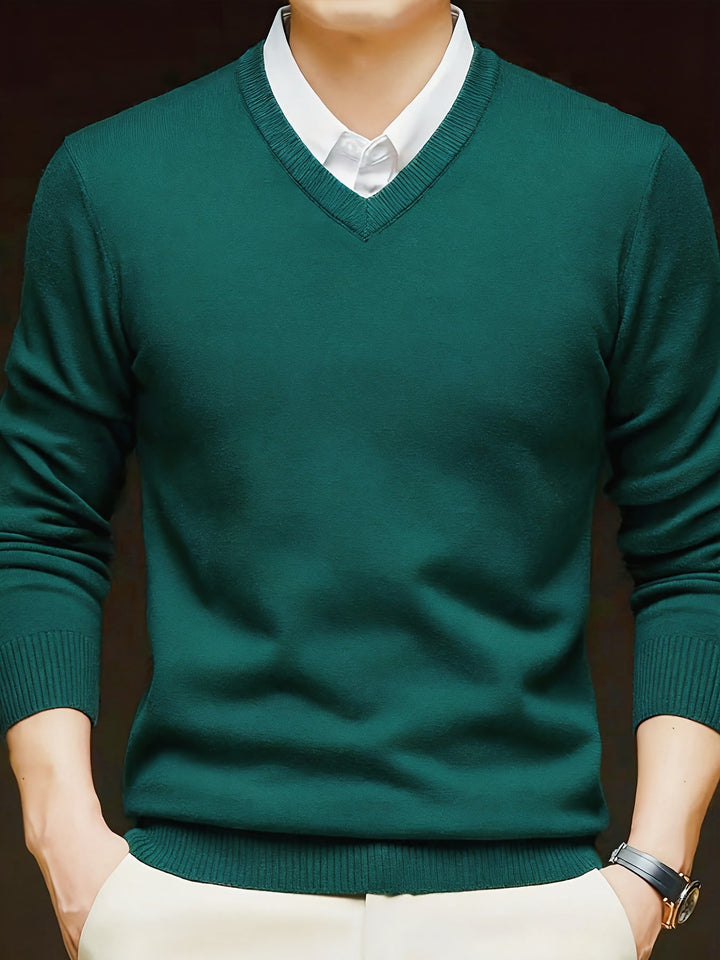 Klassisk V-ringad pullover