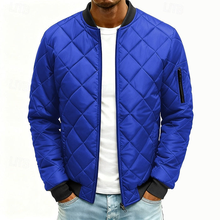 Quiltad bomber jacka