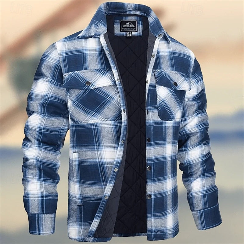 Robust quiltad skjortjacka