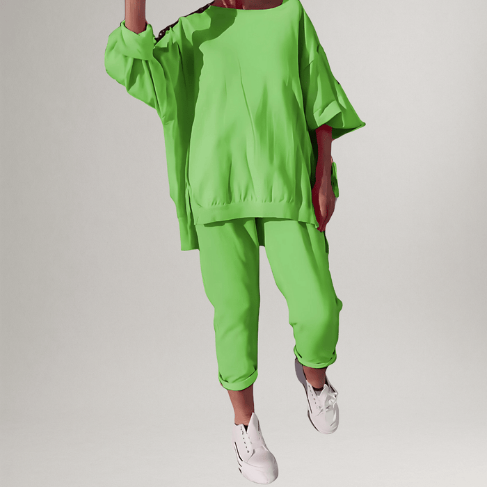 Avslappnad oversized lounge set