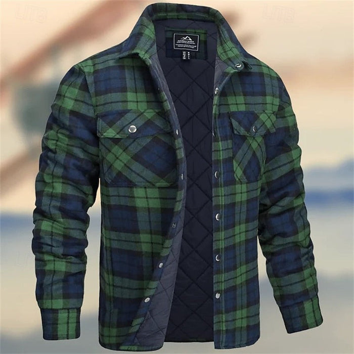 Robust quiltad skjortjacka