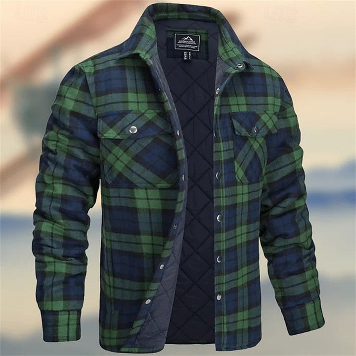 Robust quiltad skjortjacka