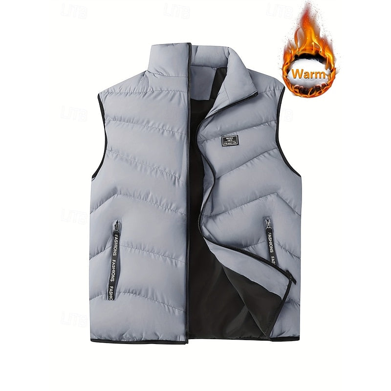 Quiltad puffer väst