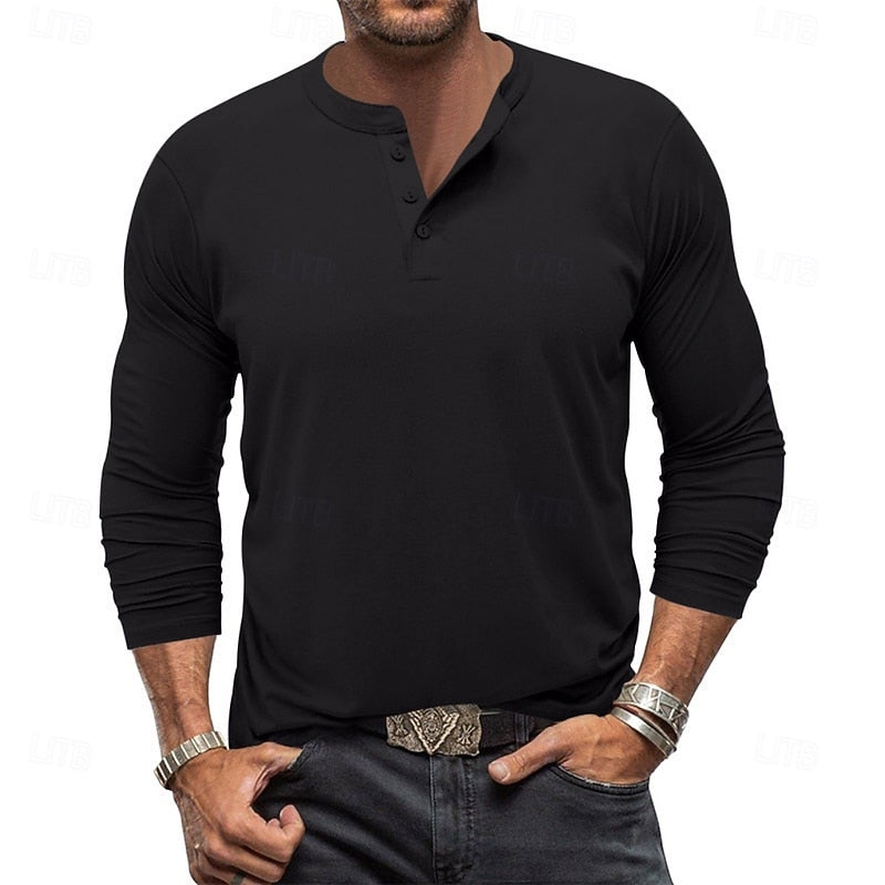 Klassisk långärmad henley