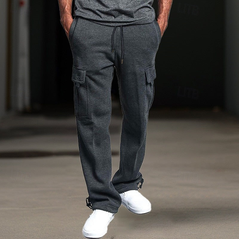 Avslappnad cargo joggers