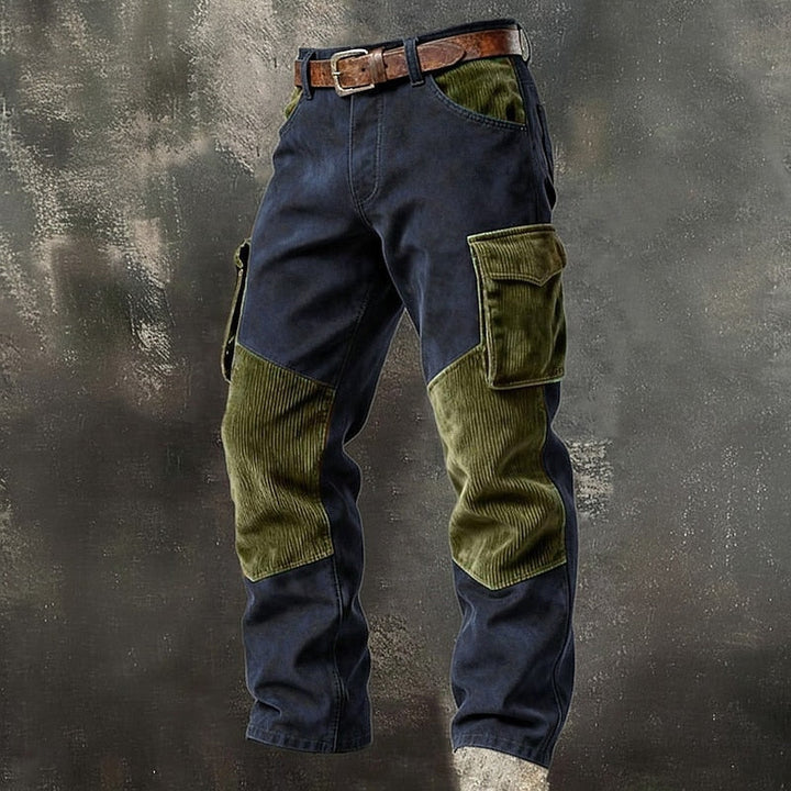 Robust two-tone cargo byxor