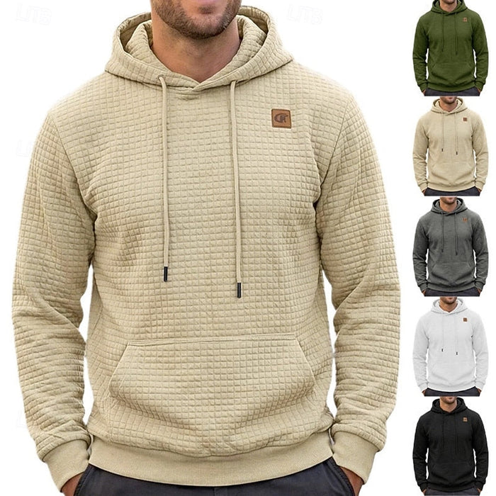 Strukturerad komfort hoodie