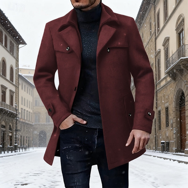 Skräddad longline vinter kappa