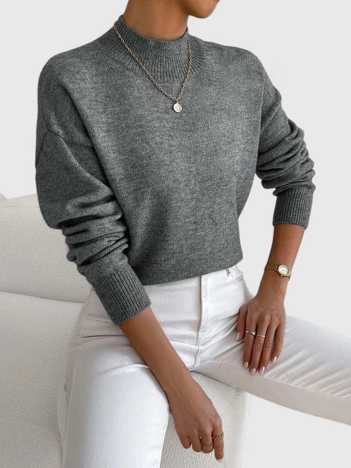 Elegant mockneck tröja