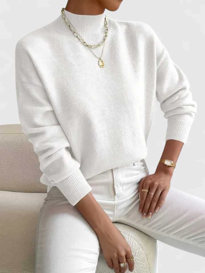 Elegant mockneck tröja
