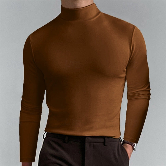 Förfinad mockneck polotröja