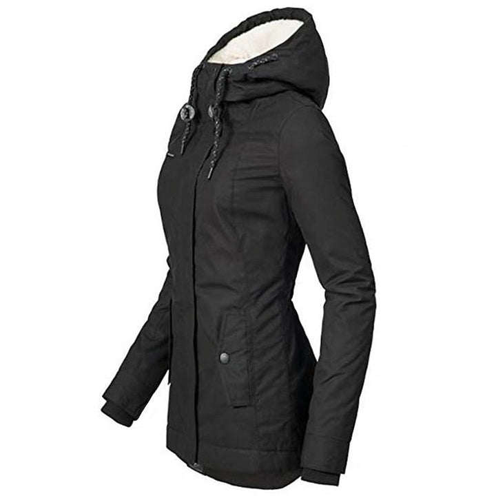 Mysig med huva vinter parkas