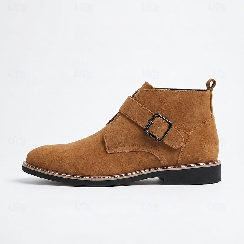 Buckled ankelboots