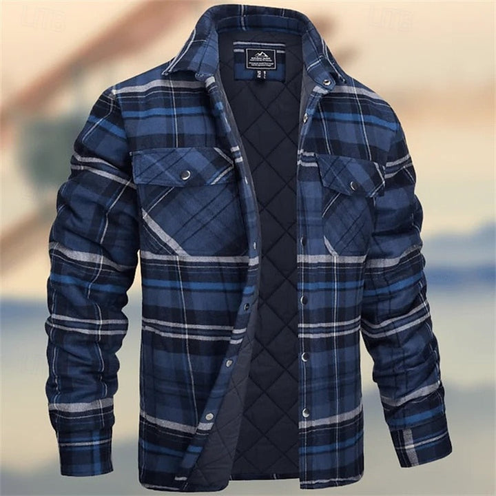 Robust quiltad skjortjacka