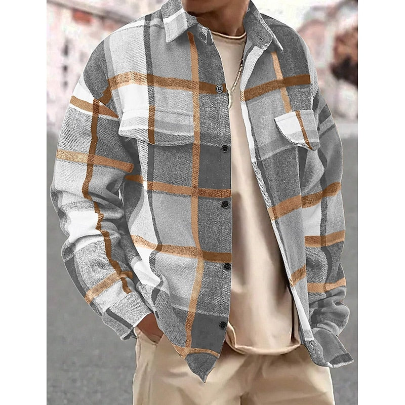 Robust rutig overshirt