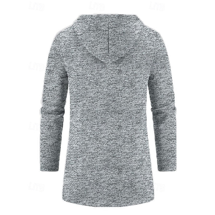 Med huva longline kappa