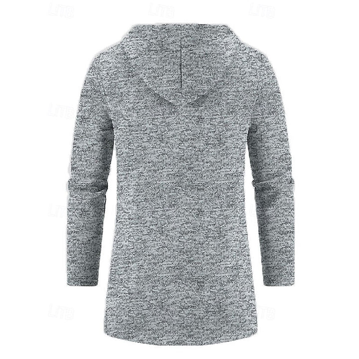 Med huva longline kappa