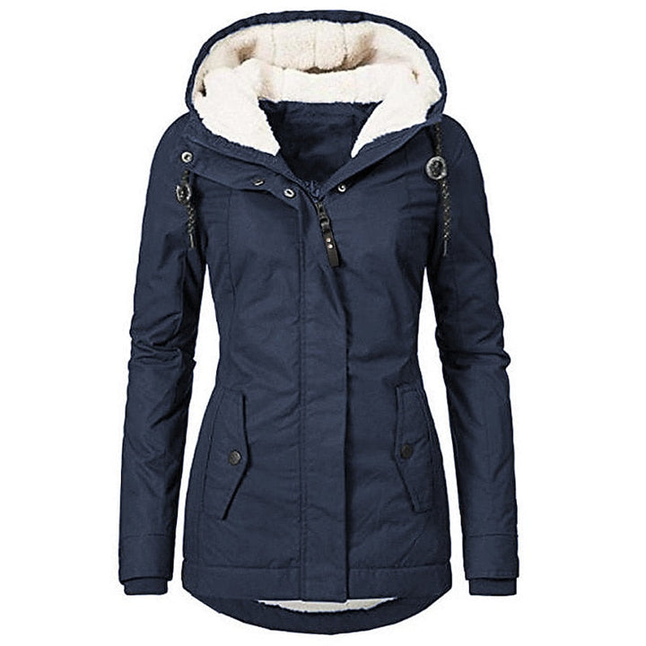 Mysig med huva vinter parkas