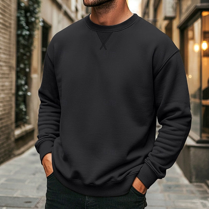 Klassisk rundhalsad sweatshirt