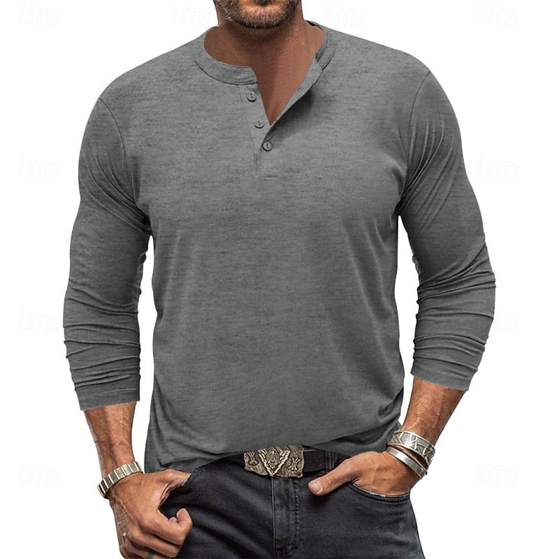 Klassisk långärmad henley
