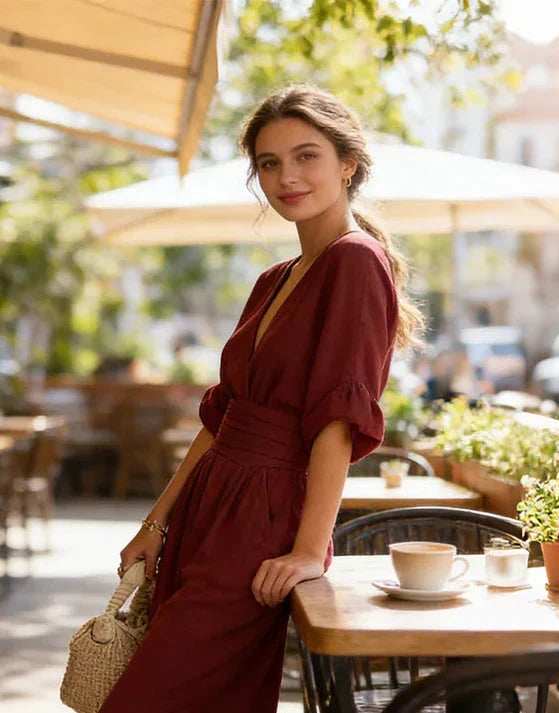 Elegant med vida ben jumpsuit
