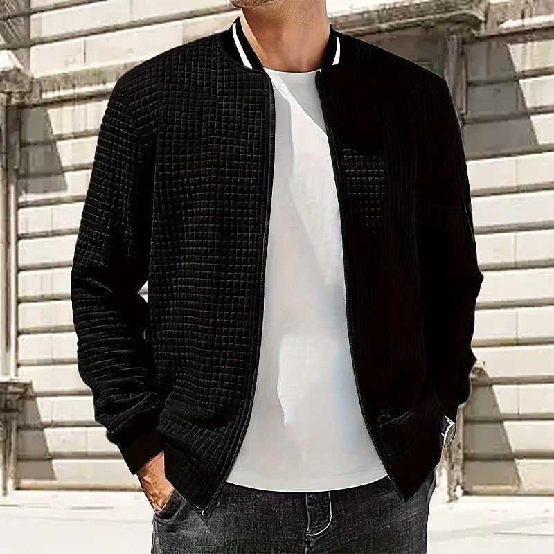 Strukturerad bomber jacka
