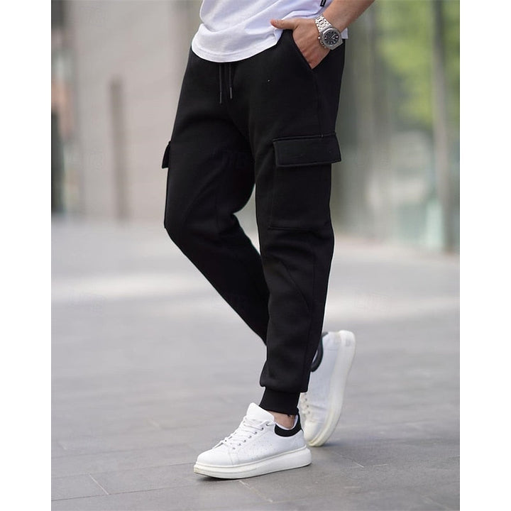 Avslappnad cargo joggers