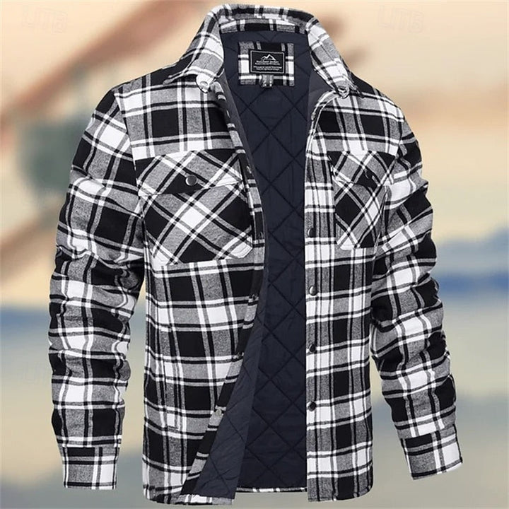 Robust quiltad skjortjacka