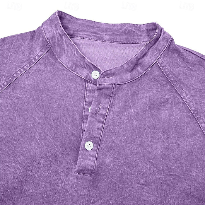Vintage washed henleytröja
