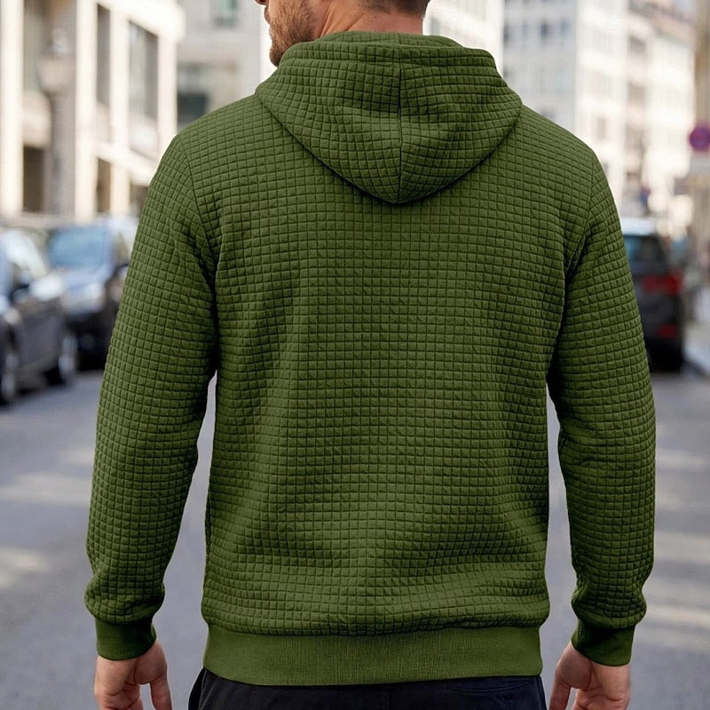 Strukturerad komfort hoodie