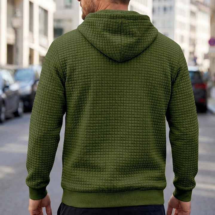 Strukturerad komfort hoodie